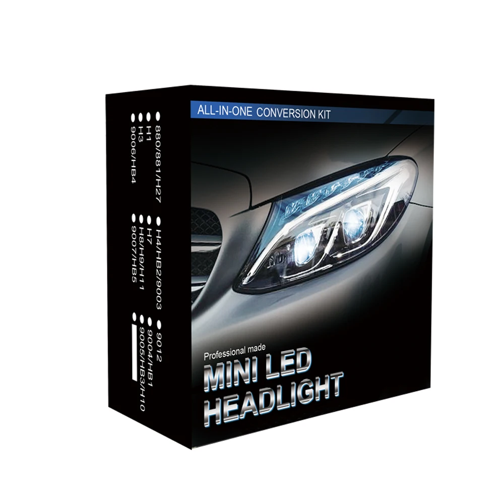 

2019 NEW MINI1 Car LED Headlight 9012 HiLo Beam COB LED 36W 6000LM Auto Headlight Bulb Lamp Fog Light 1Pair
