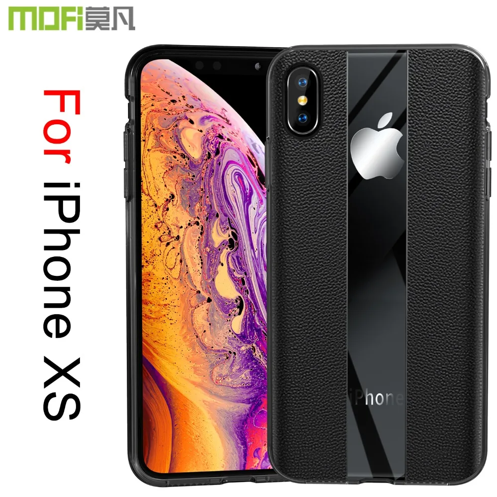 Xs Max чехол для Iphone Mofi XsCase деловой кожаный IphoneXs Чехол черный синий красный |