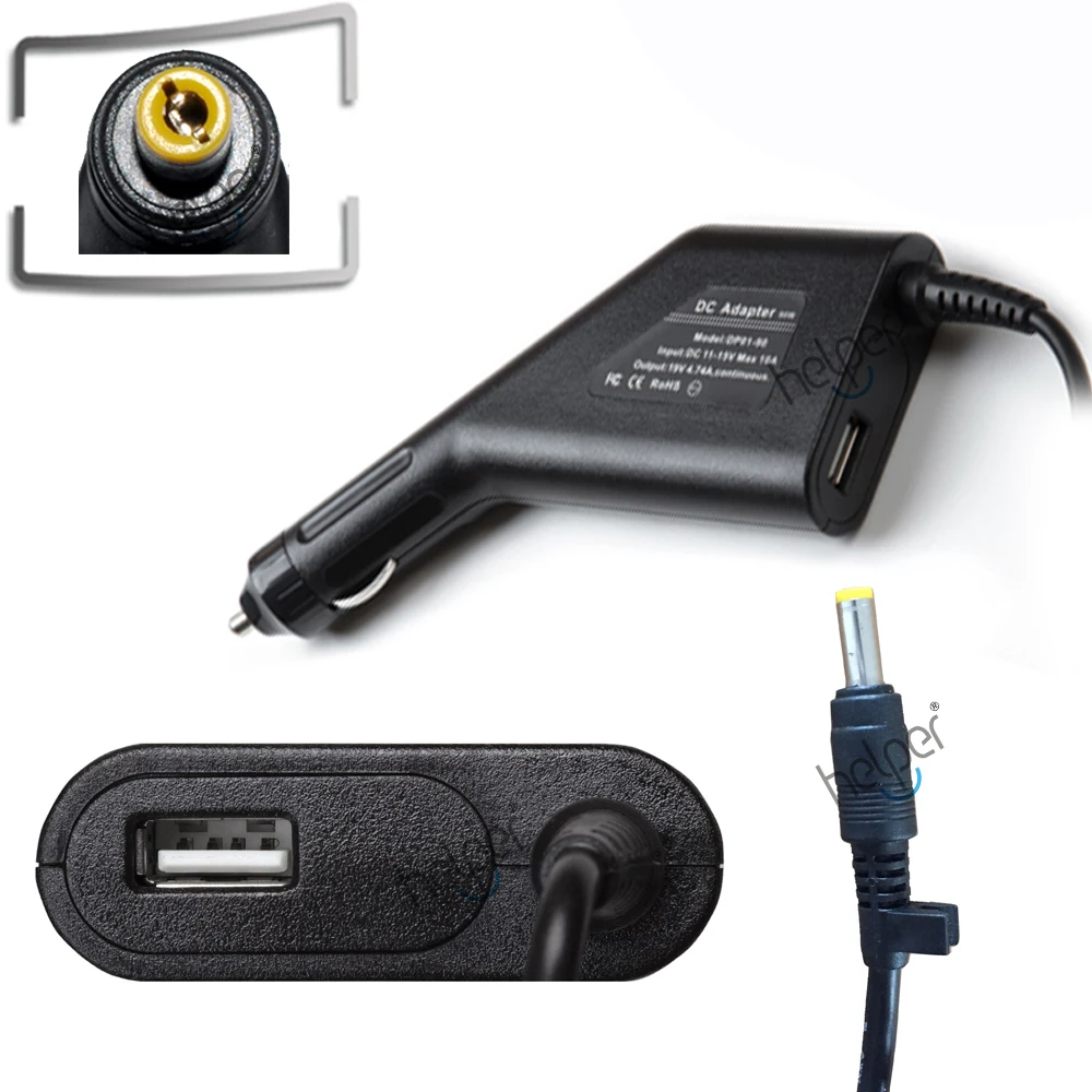 Laptop car charger adapter ACER 19V 1.58A19V 4.74A 90W replacement DC power Adapter For ACER