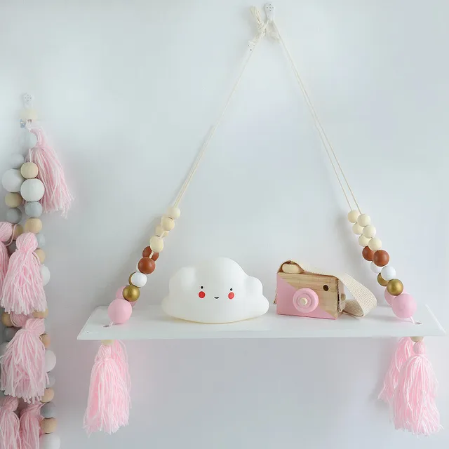 creative baby room wooden beads wall shelf storage wall decorations photography props decor christmas ornament gifts - Christmas Shelf Decorations creative baby room wooden beads wall shelf storage wall decorations photography props decor christmas ornament gifts - Christmas Shelf Decorations