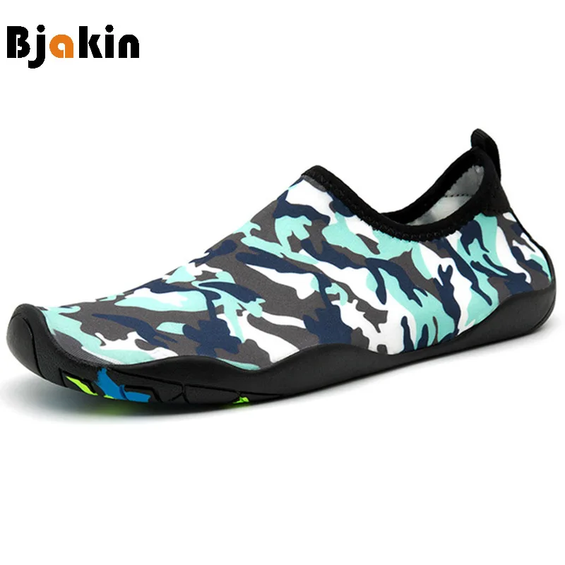 

Bjakin 2019 Cheap Water Shoes Women Men Camouflage Aqua Barefoot Summer Sea Surf Beach Shoes For Swimming Walking Yoga Sneaker