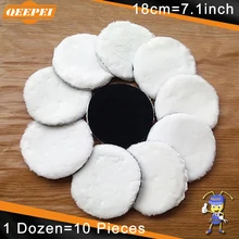 Buy QEEPEI 10pcs Paint Care 180mm Wax Polishing Pad Polish 3m Waxing Wool Polisher Car Styling Dent Repair Tools Vernis Plasti Free Shipping