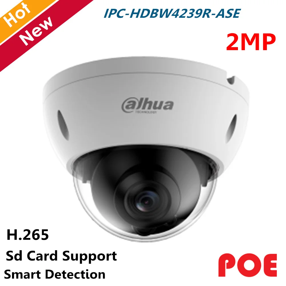 Dahua POE Full color Starlight IP Camera 2MP IPC-HDBW4239R-ASE H.265 H.264 Smart Detection and SD Card supported camera ip Dahua POE Full color Starlight IP Camera 2MP IPC-HDBW4239R-ASE H.265 H.264 Smart Detection and SD Card supported camera ip