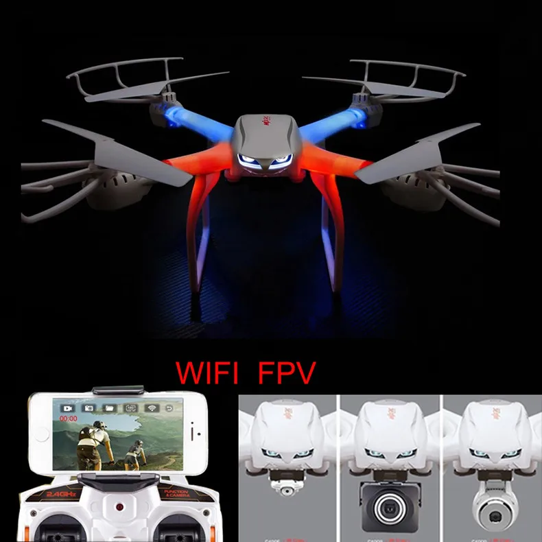 Free shipping Profession Drone X101 RC Quadcopter 2.4G 6-Axis RC Helicopter C4005 HD Camera(FPV)  VS X8W X8G Y100