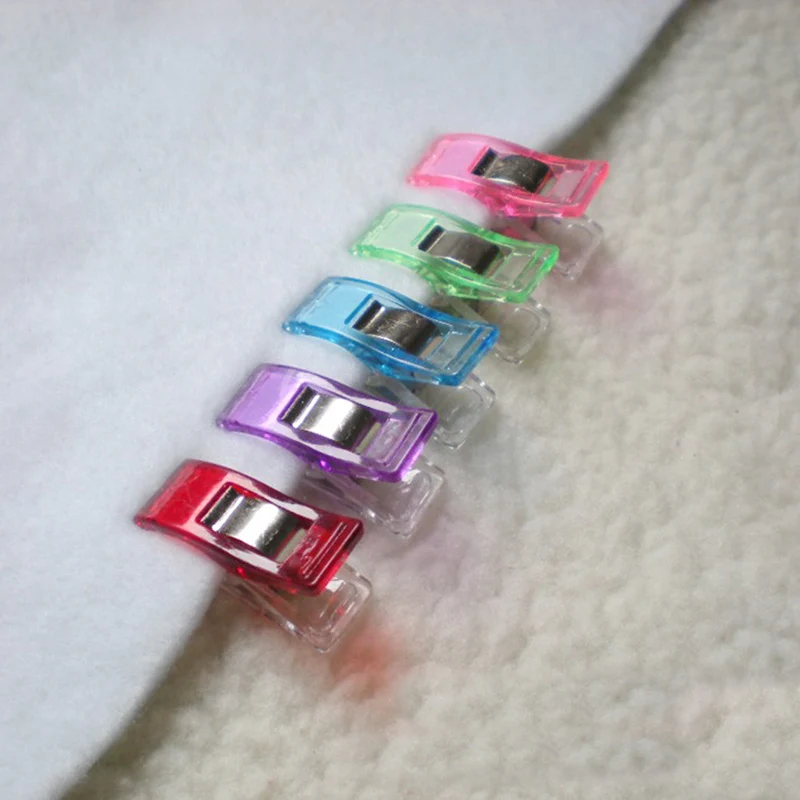 100pcs clover wonder clips PVC Plastic Clips For Patchwork Sewing DIY