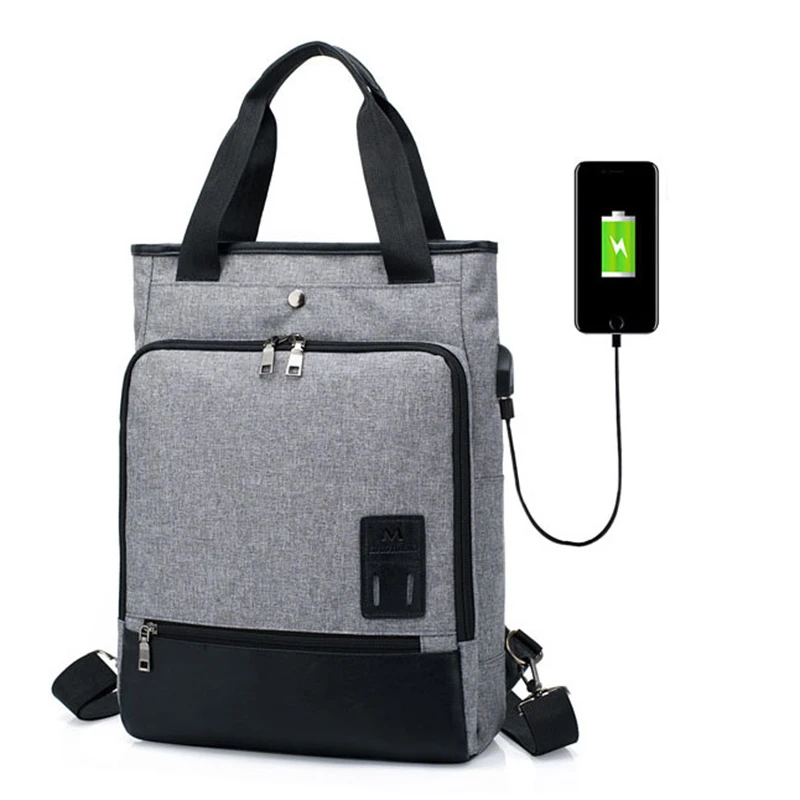 

USB Charging Men's SchoolBag Male Business Travel Backpacks women Teenagers Student School Bags Simple Notebook Laptop Backpack