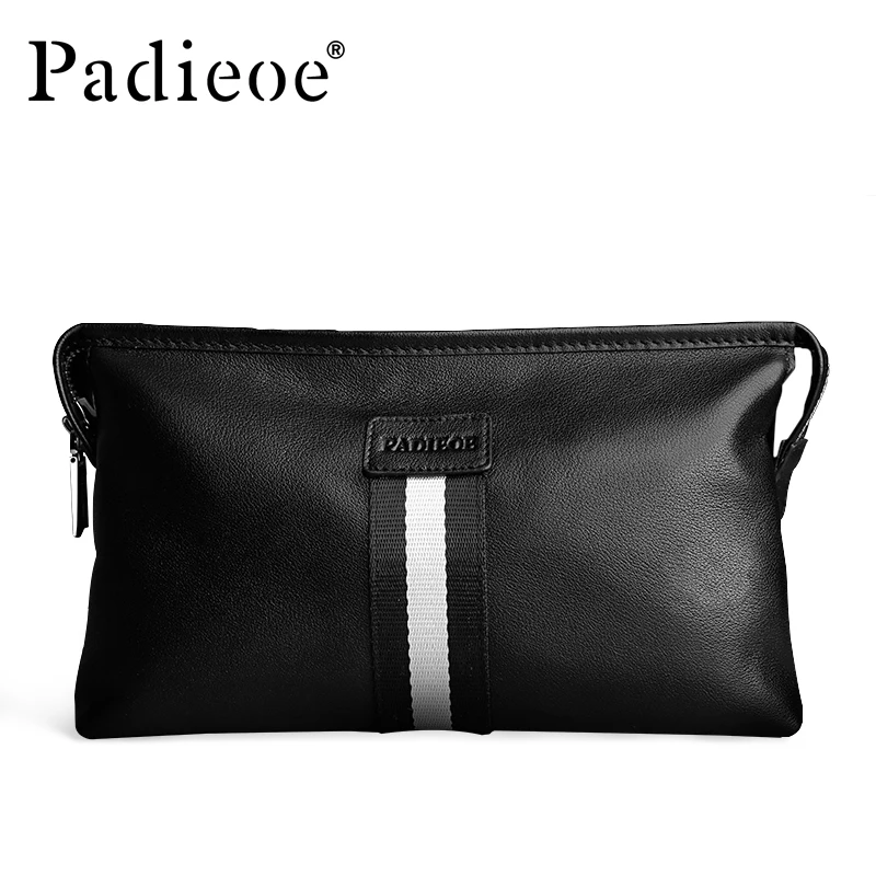 

Padieoe Large Capacity Designer Men Wallet Clutch Luxury Brand Purses And Handbags Genuine Leather Fashion Men's Day Clutches