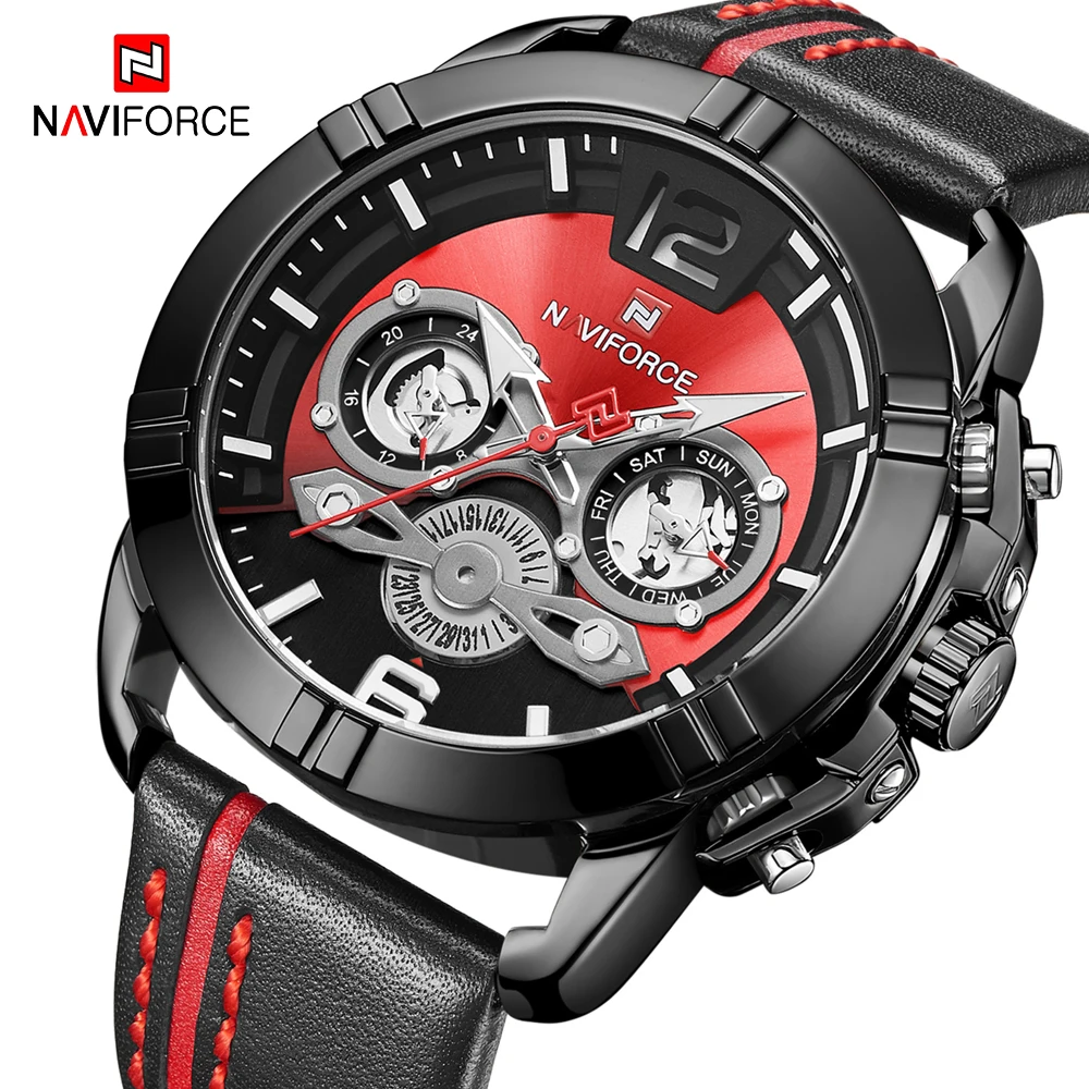 2019 новые мужские часы naviforce лучший бренд класса люкс Военные Спортивные