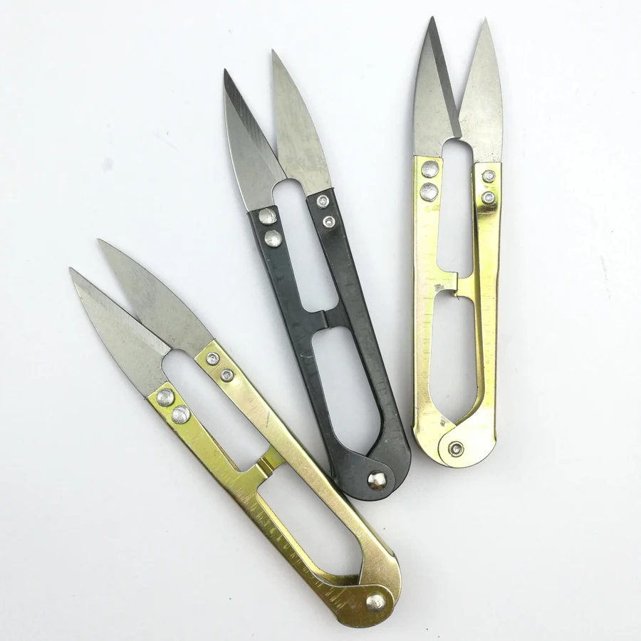 5Pcs U Shape Mini Scissors Embroidery Sewing Tool Sewing Trimming Scissors Nippers Clipper for