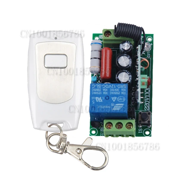 

220V 1CH Wireless Switch System Receiver&Transmitter Remote Controller 10A output state is adjusted 1000W
