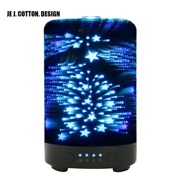 

12W 3D Air Humidifier with Night Light Aroma Essential Oil Diffuser Atomizer Ultrasonic Humidifiers Mist Maker Fogger for Home