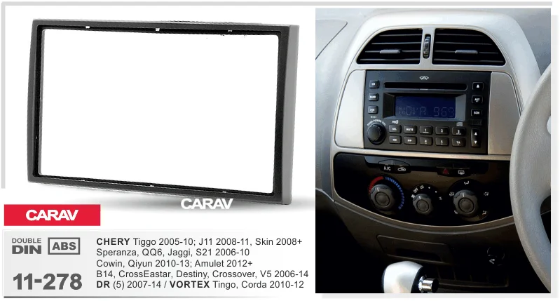 CARAV 11-780 Car Radio Installation Trim Fascia Panel