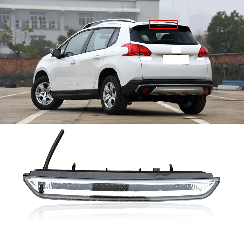 

CAPQX For Peugeot 2008 308S For Citroen DS6 Rear LEDBrake Light High Mount Stop Lamp 3rd Third Brake Light Additional Brake Lamp