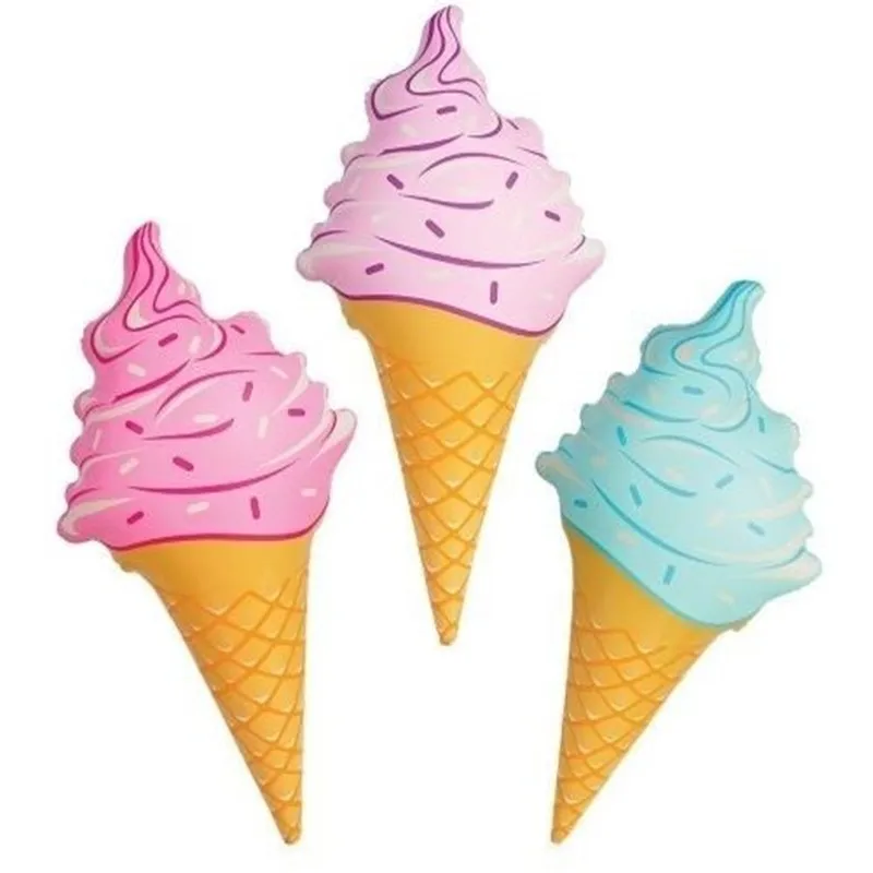 36 Inches Inflatable Ice Cream Cones Swimming Pool Play Water Toy Kids Summer Fun Set of 3 (1)