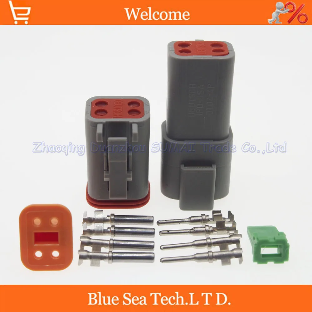 

5 sets Deutsch DT06-4S and DT04-4P 4Pin Engine waterproof electrical connector for car motorcycle,truck,boats,etc.