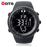 OTS Digital Watch Men Sports Watches 50M Waterproof Large Dial Clock LED Outdoor Military Luminous Wristwatches 1