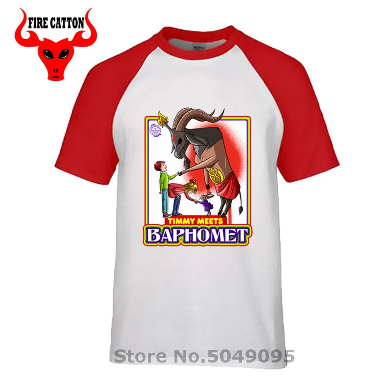 Timmy Meets Baphomet футболка для начинающих Мужская с изображением Сатанинского козла