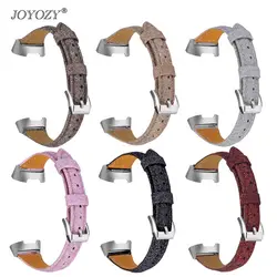 Joyozy кожа регулируемые часы браслет наручный ремешок на замену бретели для нижнего белья ремень Fitbit Charge 3