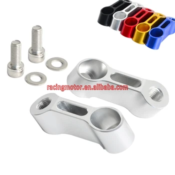 

8mm Universal CNC Aluminum Motorcycle Bike Mirror Mount Extenders Adapters Risers M8