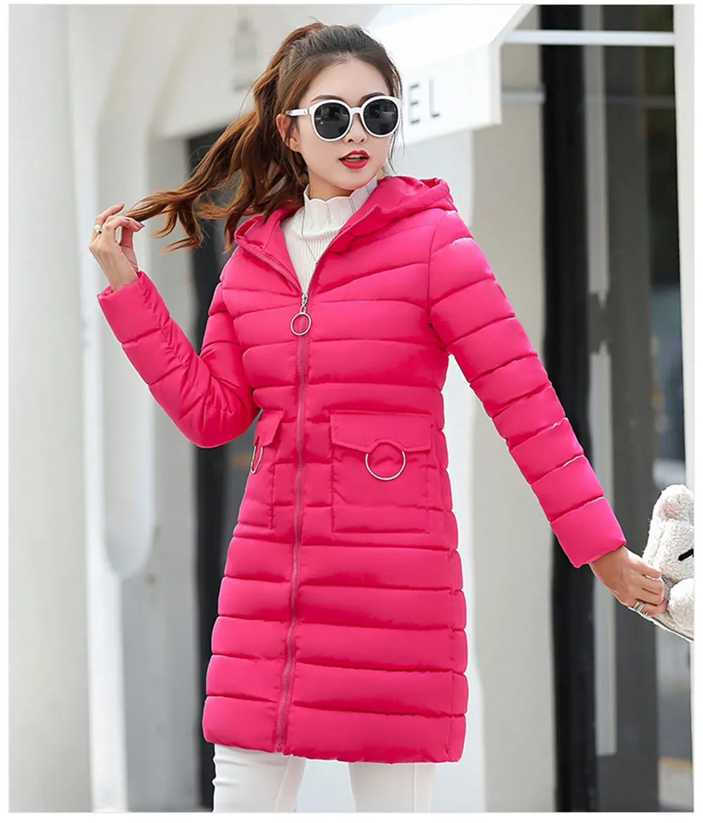 PinkyIsblack зимняя куртка новая мода женский пуховик тонкий большой размер куртка с капюшоном Студенческая Женская Толстая теплая хлопковая куртка