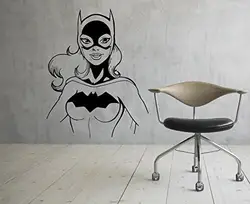 Комиксы Книги по искусству Batgirl Superhero виниловая наклейка Бетт Kane наклейка Стикеры украшение дома номер Водонепроницаемый съемные стенки
