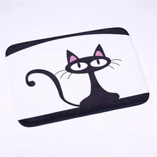 Милый Кот принт нескользящий коврик коврики для кухни гостиная супер мягкий ковер мультфильм входные двери Впитывающий Коврик