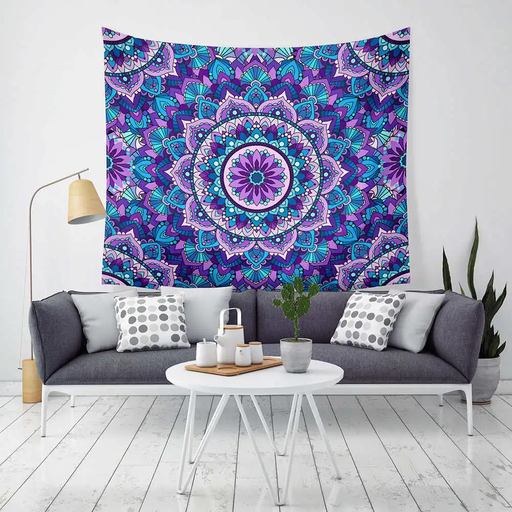 Hot Sale BeddingOutlet Bohemian Flower Tapestry Gradient Purple Mandala Wall Carpet Bohemian Life Wall Sheet Hot Sale BeddingOutlet Bohemian Flower Tapestry Gradient Purple Mandala Wall Carpet Bohemian Life Wall Sheet