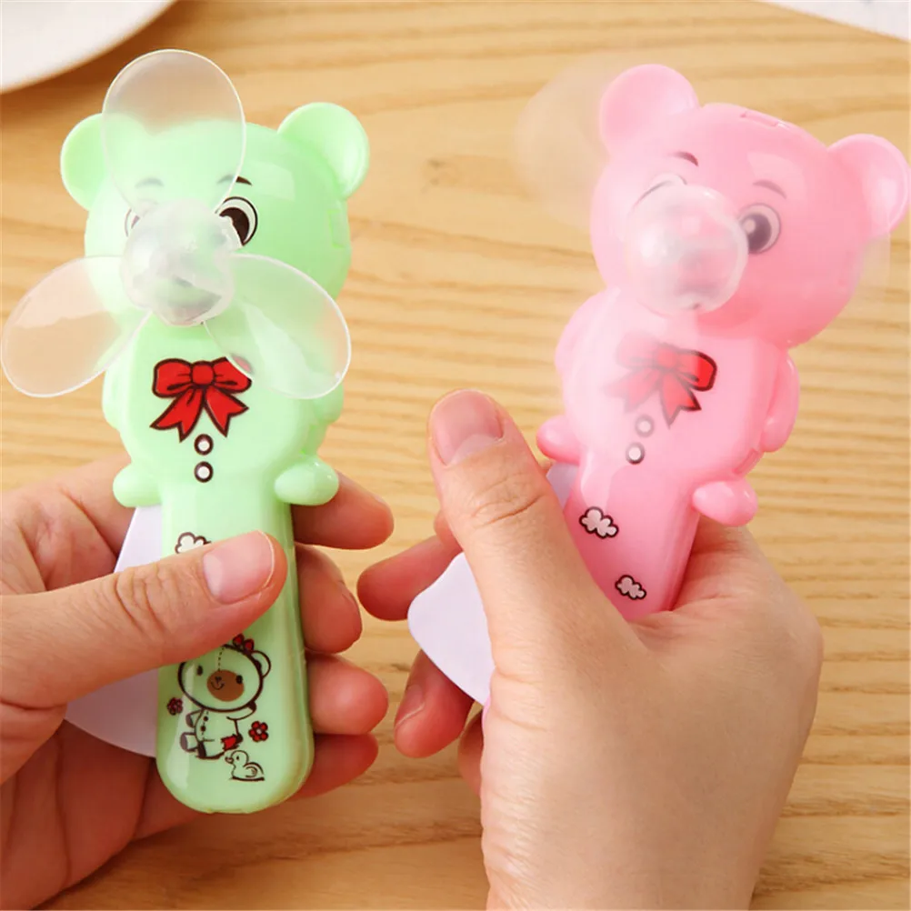 Mini Fan Portable Hand Held Desk Humidification Cartoon Handheld Ventilador Portable Mini Handheld Water Mist Fan for Children