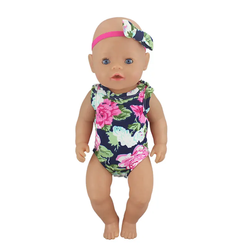 1 шт. модный короткий костюм подходит для ребенка Reborn куклы 43 см Кукла Одежда