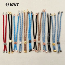 JF263 Модные Стрейчевые хлопковые веревки браслеты покрытие золота с деревом в форме металлической пряжки браслеты для женщин ювелирные изделия Gif