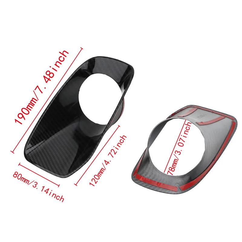 Fog Light Day Running Light Frame Bezel Grille Trim Rearview Mirror Cover Rain Eyebrow Sticker For Jeep Renegade 2015 2016 2017 (29)