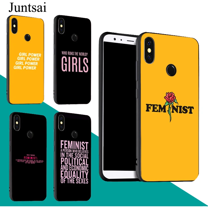 

Juntsai Girl Power Boss Women Feminist Phone Cover For Xiaomi Redmi 6 Pro 6A 5 Plus S2 Note 7 5 5A 4X Mi 8 9 6X A2 Mix 2 F1 Case