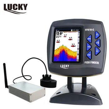 Lucky sonar-Localizador de peces inalámbrico, buscador de peces inalámbrico, alcance de 300m/980f, FF918-CWLS, Control remoto inalámbrico