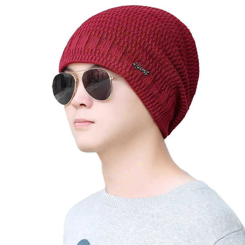 LOVINGSHA дизайн с буквами Skullies мешковатый капот теплые шапки для девушек женщин
