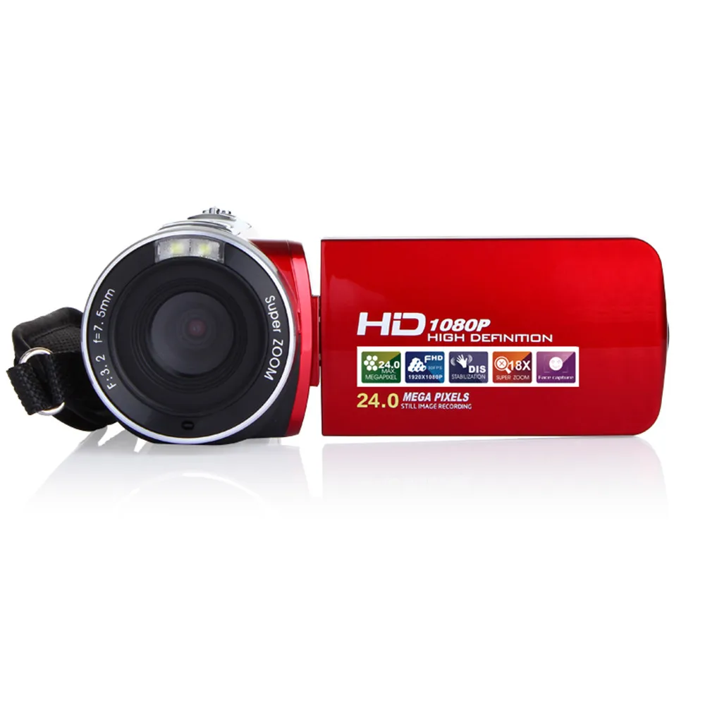 3 дюймовый TFT LCD HD 1080P 24MP 18X цифровой зум видеокамера DV камера 20A Прямая