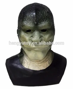 

Horror Halloween Costumes Reptilian Elite Alien Lizard Man mask