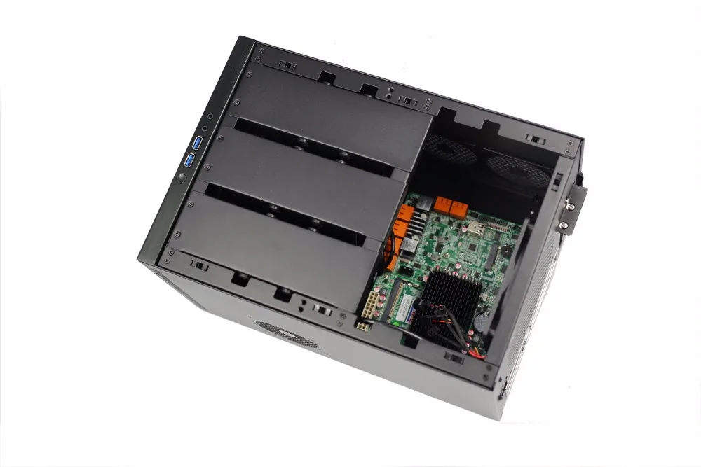 Мини компьютер HCiPC J1900 6Bay NAS PC BareBone NAD HDD корпус P401 1 HCNAS(Node6)+ материнская плата + 8G