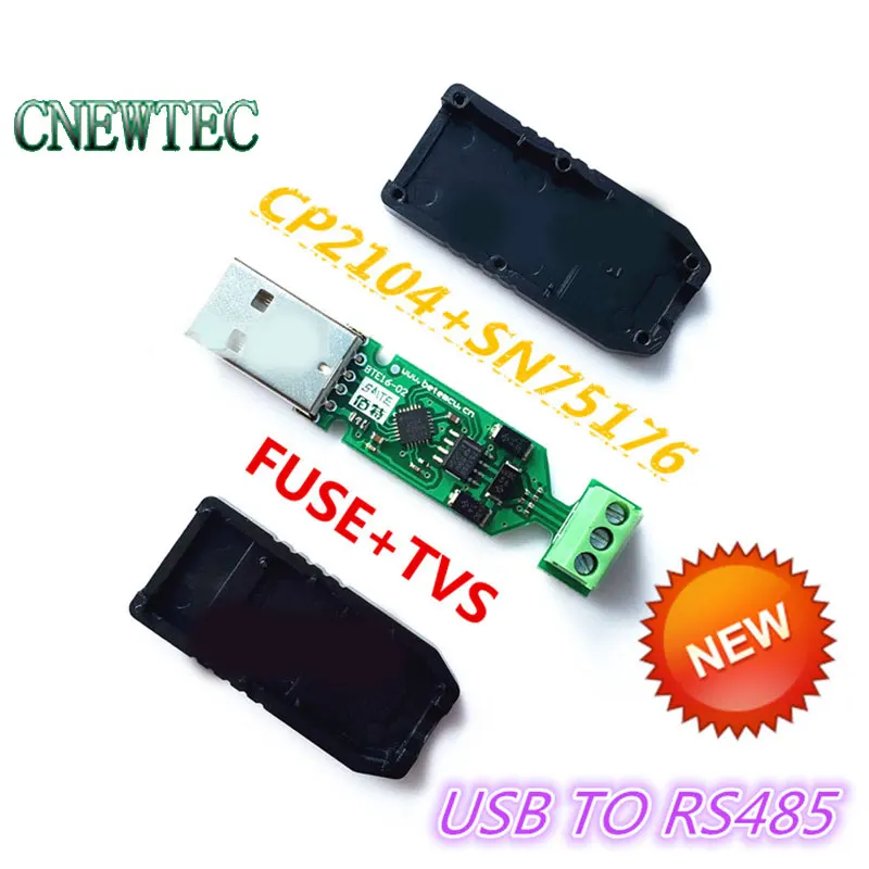 Преобразователь серии USB 2 0 в RS485 адаптер CP2104 SN75176 двойной защитный предохранитель