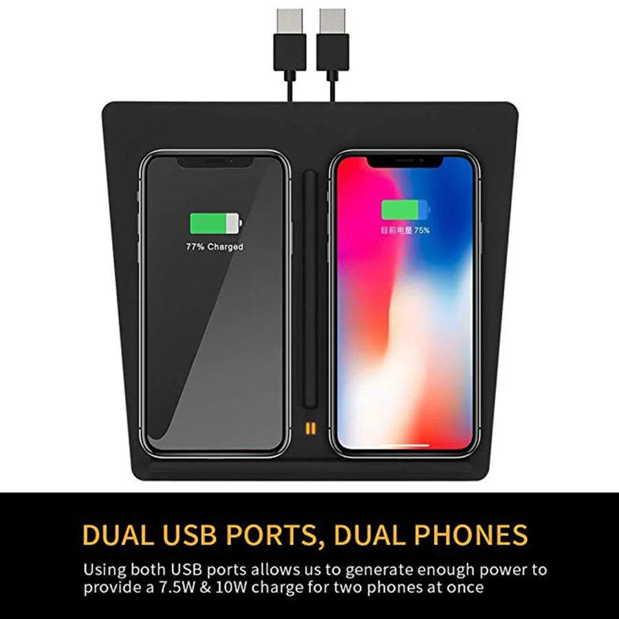 Беспроводное Автомобильное зарядное устройство для Tesla модель 3 iPhone X XR 8 Plus
