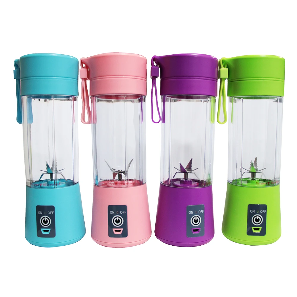  400ml Portable Juice Blender USB Juicer Cup Multi-function Fruit Mixer Six Blade Mixing Machine Smo