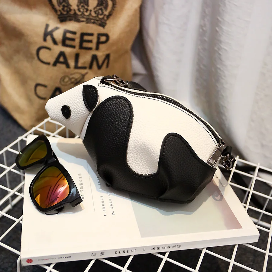 

Creative 3D Panda Clutch Hand Bag Women Cute Animal Shoulder Bag Personality Phone Purse Crossbody Messenger Bag Girl Gift