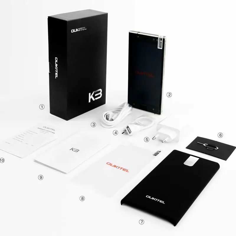 Oukitel K3 5 FHD 4G Оперативная память 64G Встроенная 4 Камера смартфон 6000 mAh Батарея MT6750T Octa