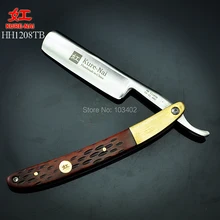 1 X "KURE-NAI" HH1208TB, бритва из нержавеющей стали с ручкой Buffalo Horn складной бритвенный станок