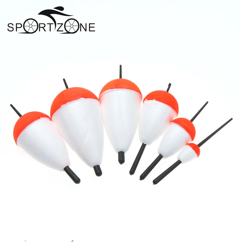 6Pcs/Set Polystyrene Fishing Floats Set Professional Sea Fish Float