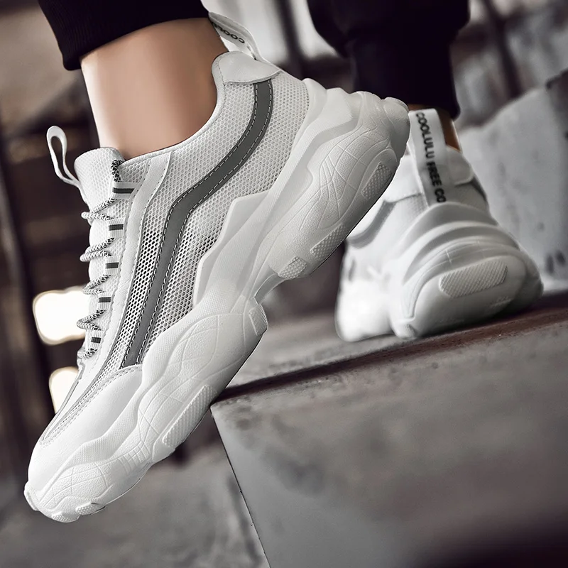 

2019 Casual Men Shoes Summer Sneaker Breathable Casual Mesh Shoes Trend Korean Shoes Men