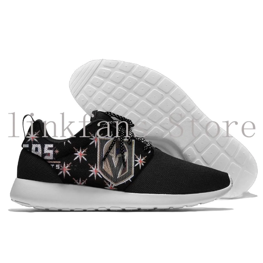 

Vegas Golden Knights 2017 New Trend Ladies Walking Shoes Brand Black Girls Running Shoes Summer/Autumn Athletic Lace Up Sports
