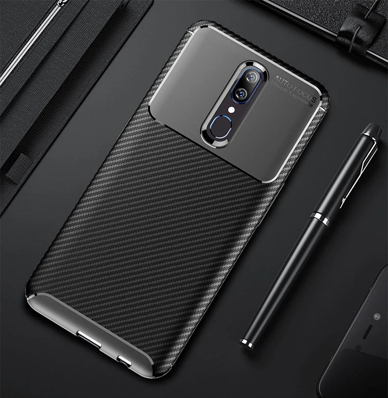 Роскошный чехол для OPPO Reno 3 Pro Z 2 2Z 2F 10X ZOOM мягкий силиконовый из углеродного