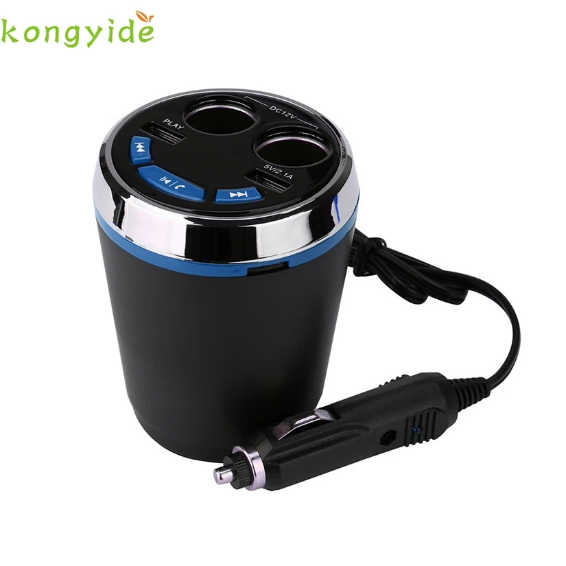 

KONGYIDE Car Charger 2 USB Cup Power Socket Adapter Cigarette Lighter Splitter Mobile Phone Chargers With Voltage LED Display #3