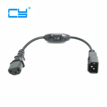 

IEC320 IEC 320 C14 Mains Power to iec 320 C13 Male to Female plug socket Extension power Cord Cable adapter connector and Switch