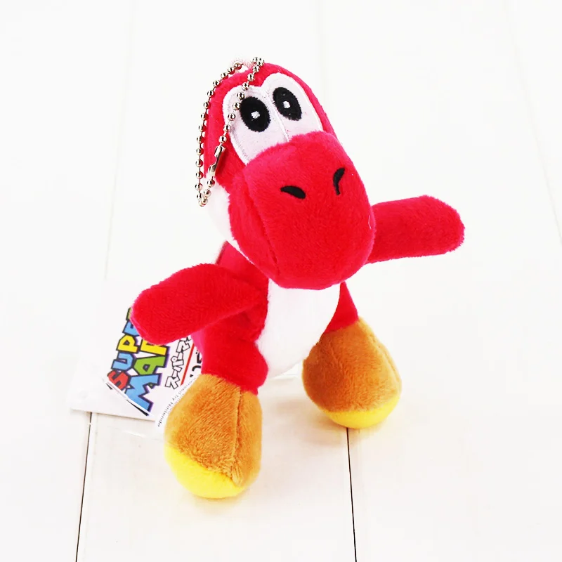 10Styles 12cm Super Mario Yoshi Plush Toy Stuffed Soft Pendant Dolls With Keychain Keyring Great Gift